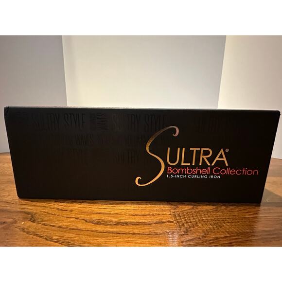 Sultra Bombshell Collection 1.5" Clipless Tourmaline Ceramic Curling Iron NWT - Picture 1 of 5